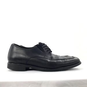 Johnston & Murphy Apron Toe Oxford Shoes Black Leather XC4 System Lace Up Sz 11M